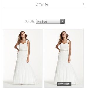 David’s Bridal Wedding dress vw9768